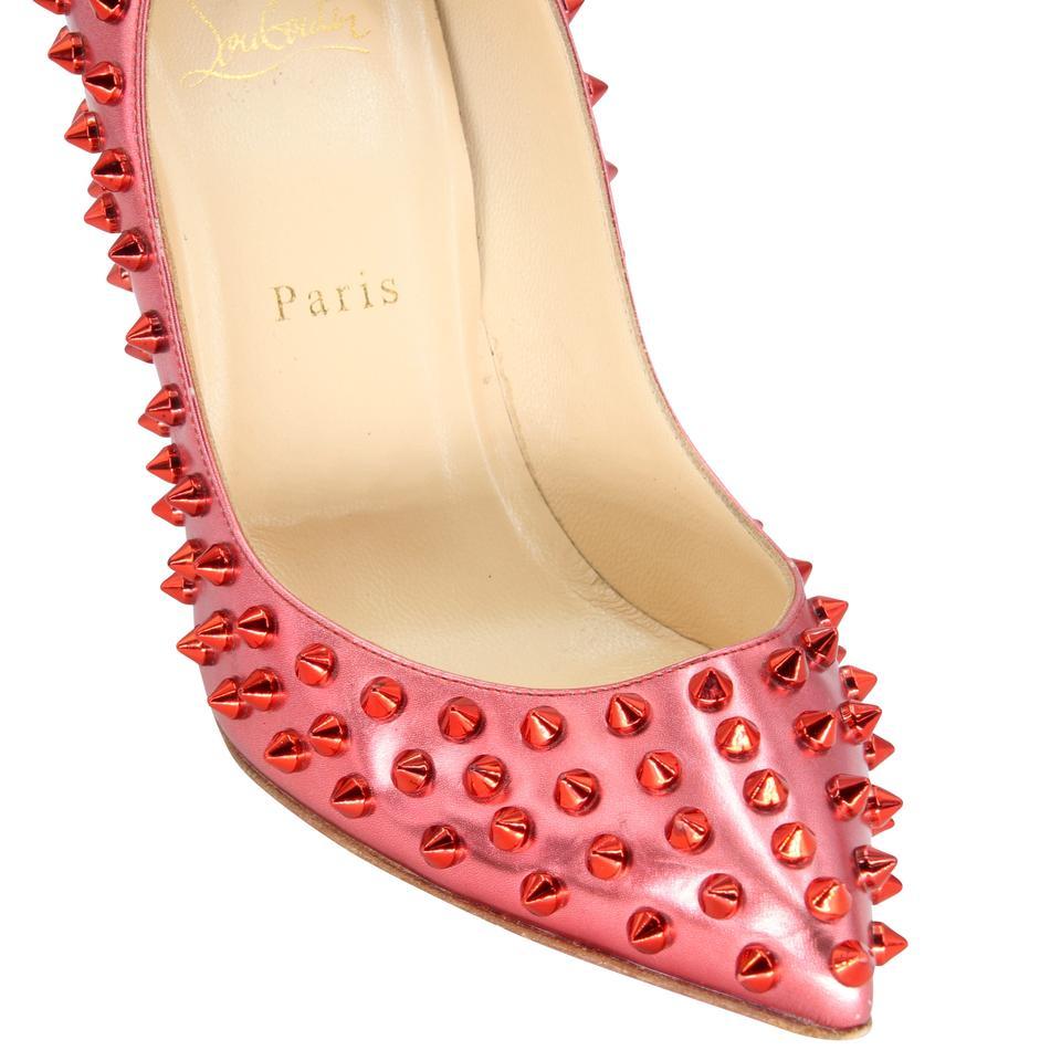 Christian Louboutin Pigalle Lady Spikes Red 39.5 CL-S0106P-0138 For Sale 3