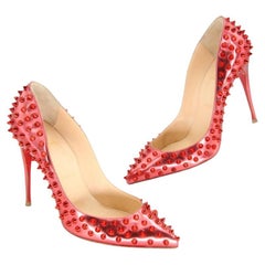 Christian Louboutin Pigalle Lady Spikes Red 39.5 CL-S0106P-0138