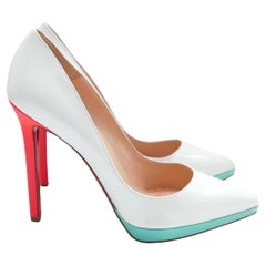 Used Christian Louboutin Pigalle Plato heels