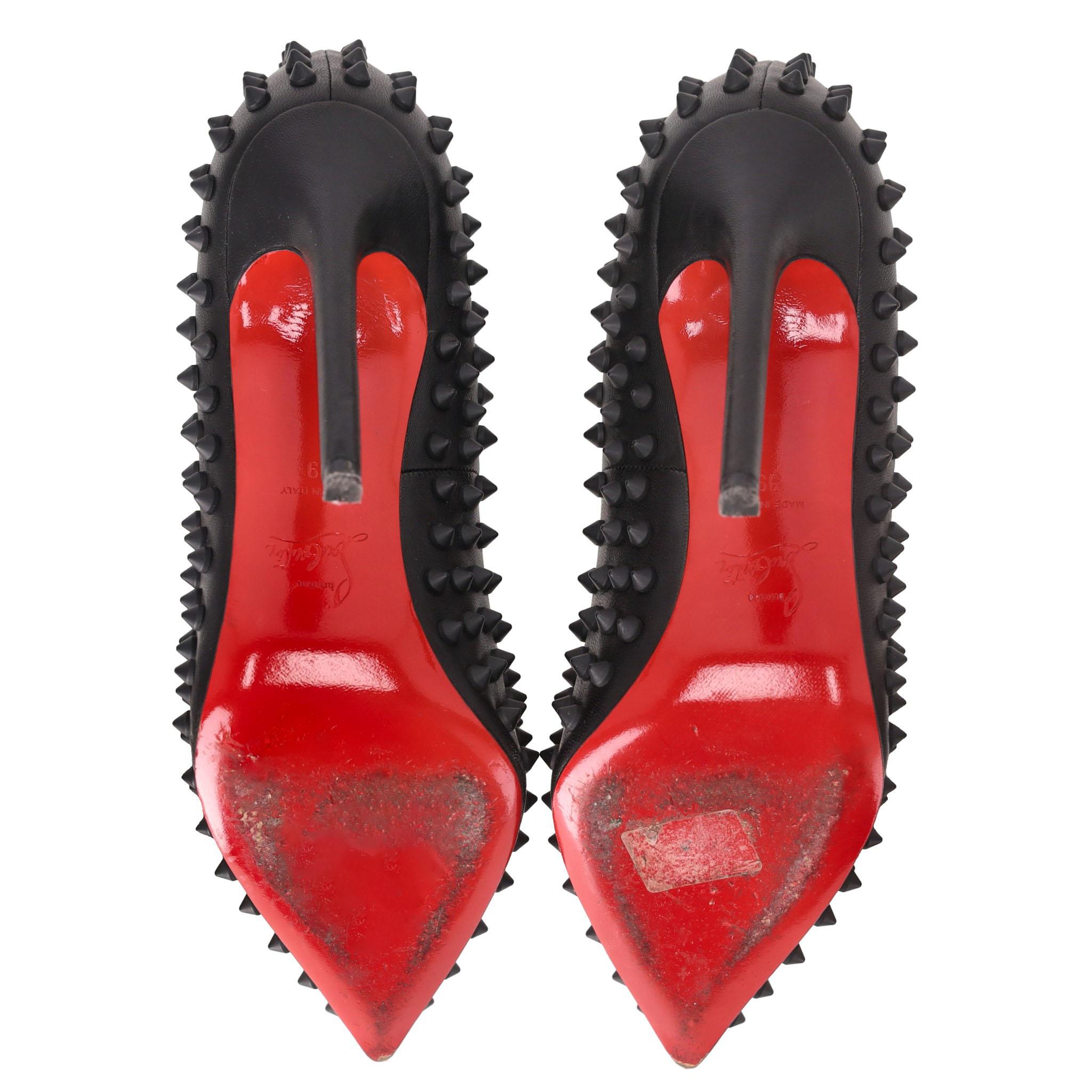 Christian Louboutin Pigalle Spikes Matte Leather Pumps 1