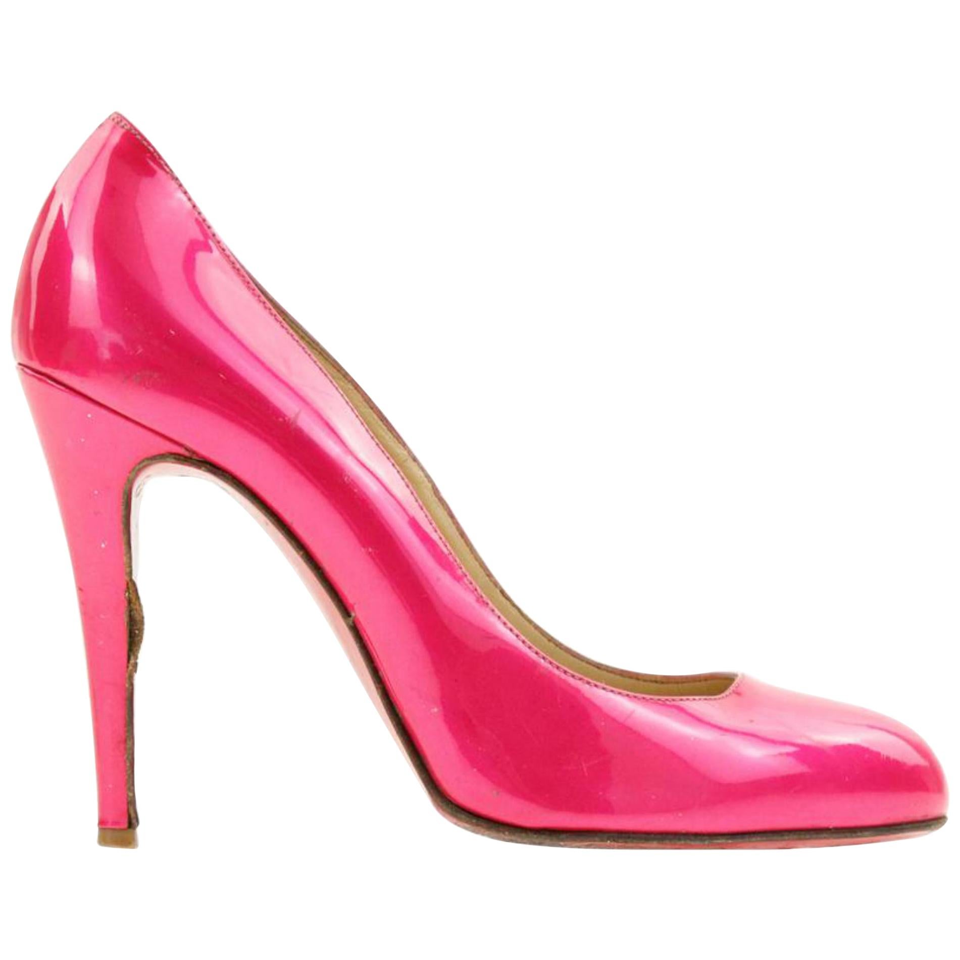 Christian Louboutin Pink Almond Toe Pumps 20498080 For Sale