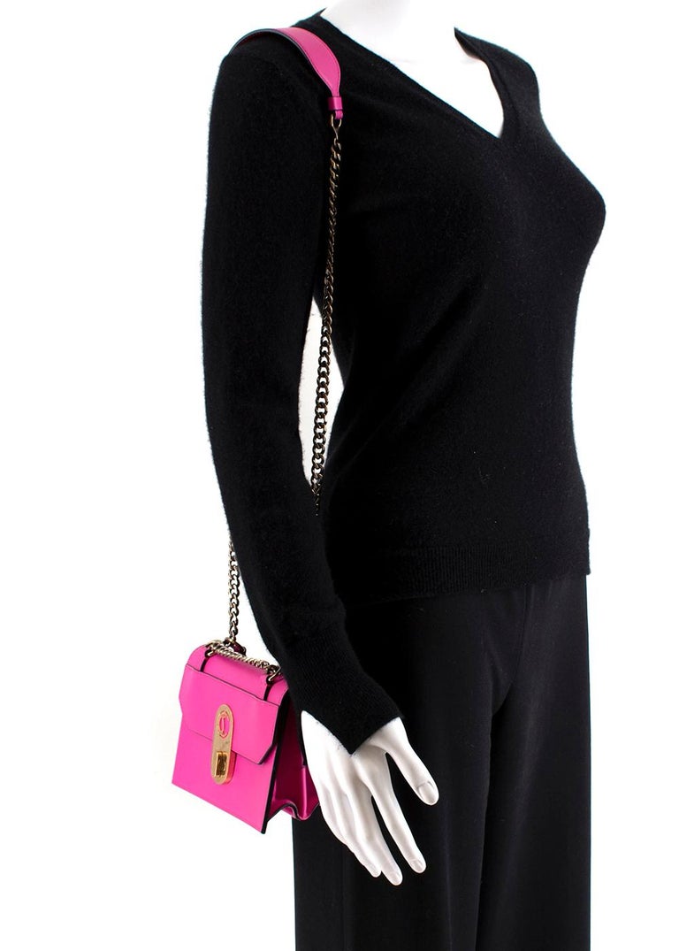 Christian Louboutin Pink Elisa Mini Leather Shoulder Bag