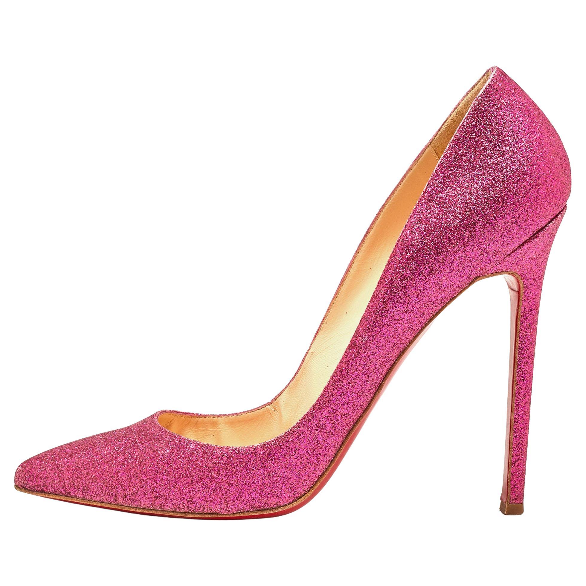Prada Pink/Black Satin Embellished Mary Jane Open Toe Sandals Size 38 ...