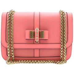 Christian Louboutin Pink Leather Sweet Charity Crossbody Bag 