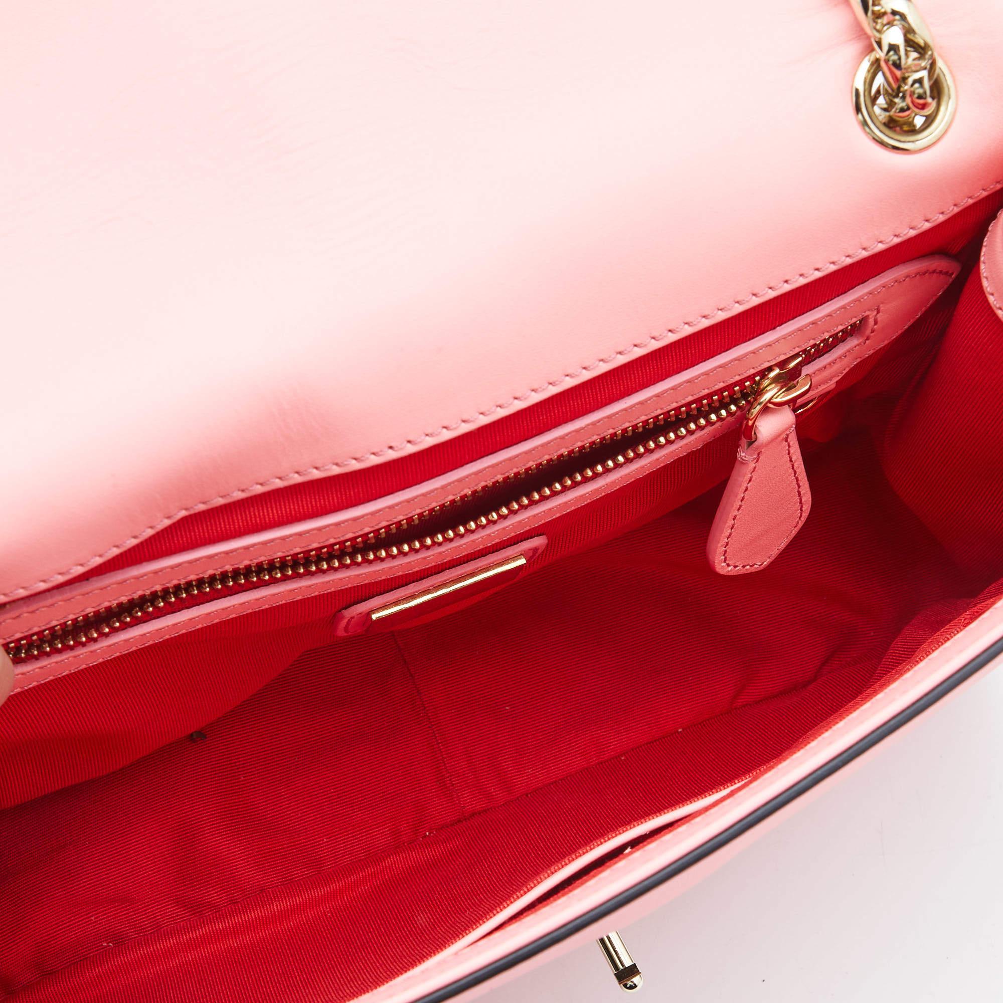 Christian Louboutin Pink Leather Sweet Charity Shoulder Bag 6