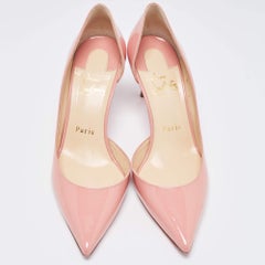 Christian Louboutin Pink Patent Iriza Pumps Size 38