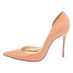 Christian Louboutin Pink Patent Leather Iriza Pumps Size 39