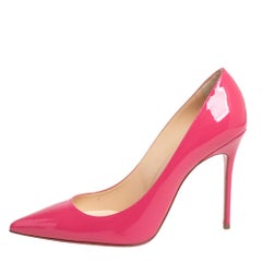Christian Louboutin Pink Patent Leather So Kate Pumps Size 38.5