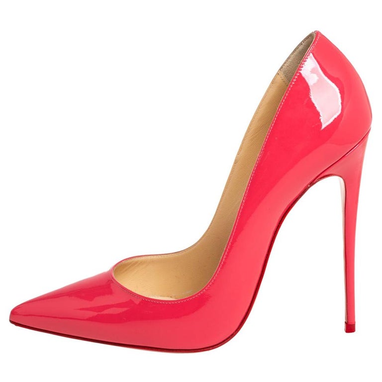 Christian Louboutin Pink Patent Leather So Kate Pumps Size 39 at 1stDibs