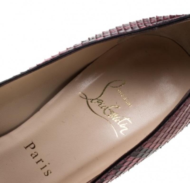 Christian Louboutin escarpins Fifi roses taille 38 en vente 1
