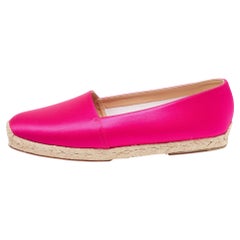 Christian Louboutin Rosa Espadrille-Flats aus Satin Espachica 20