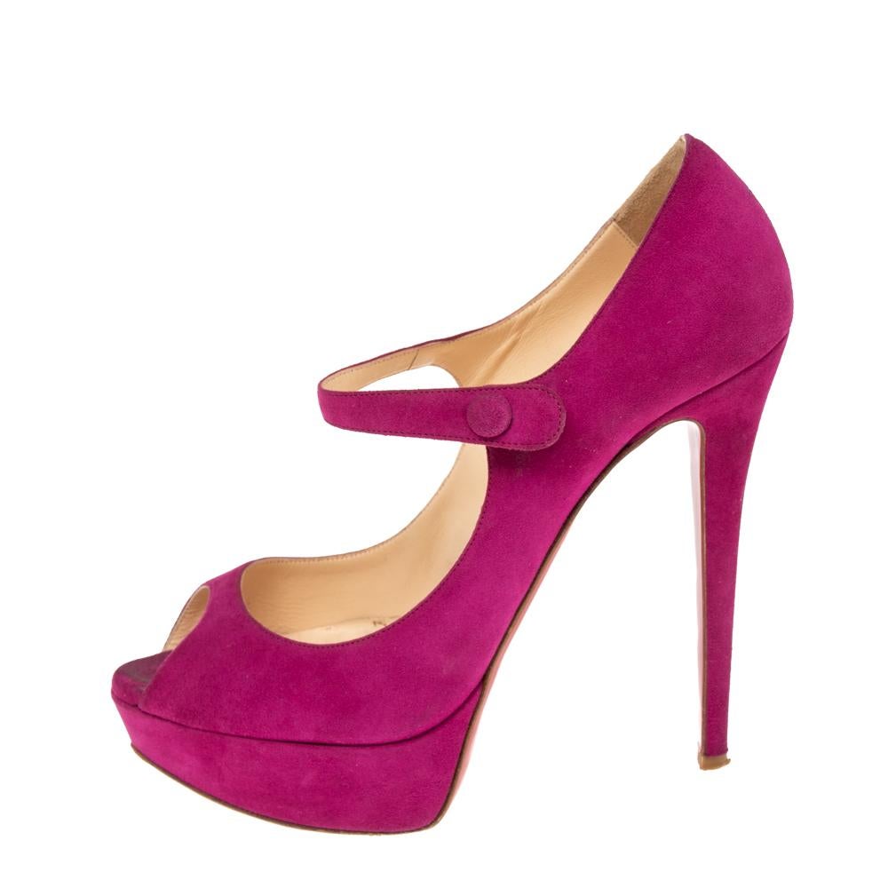hot pink platform heels