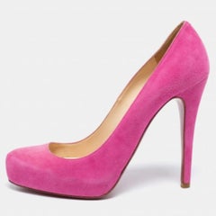 Christian Louboutin Bombas Elisa de ante rosa Talla 38.5