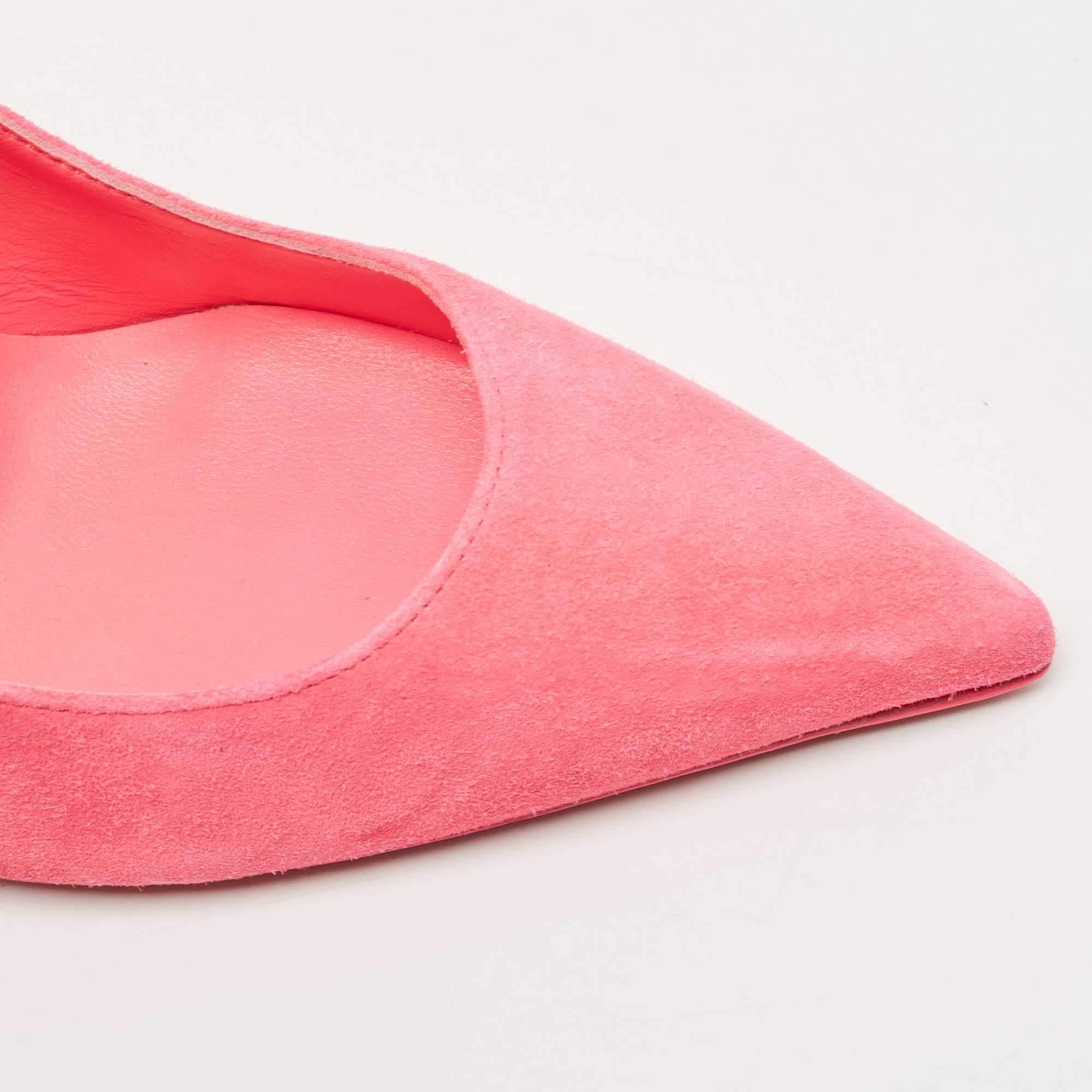 Christian Louboutin Pink Suede Kate Pumps Size 38 2