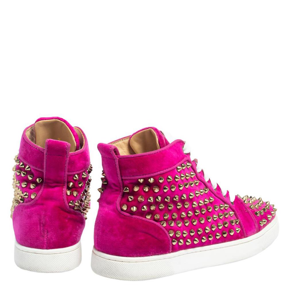 christian louboutin pink sneakers