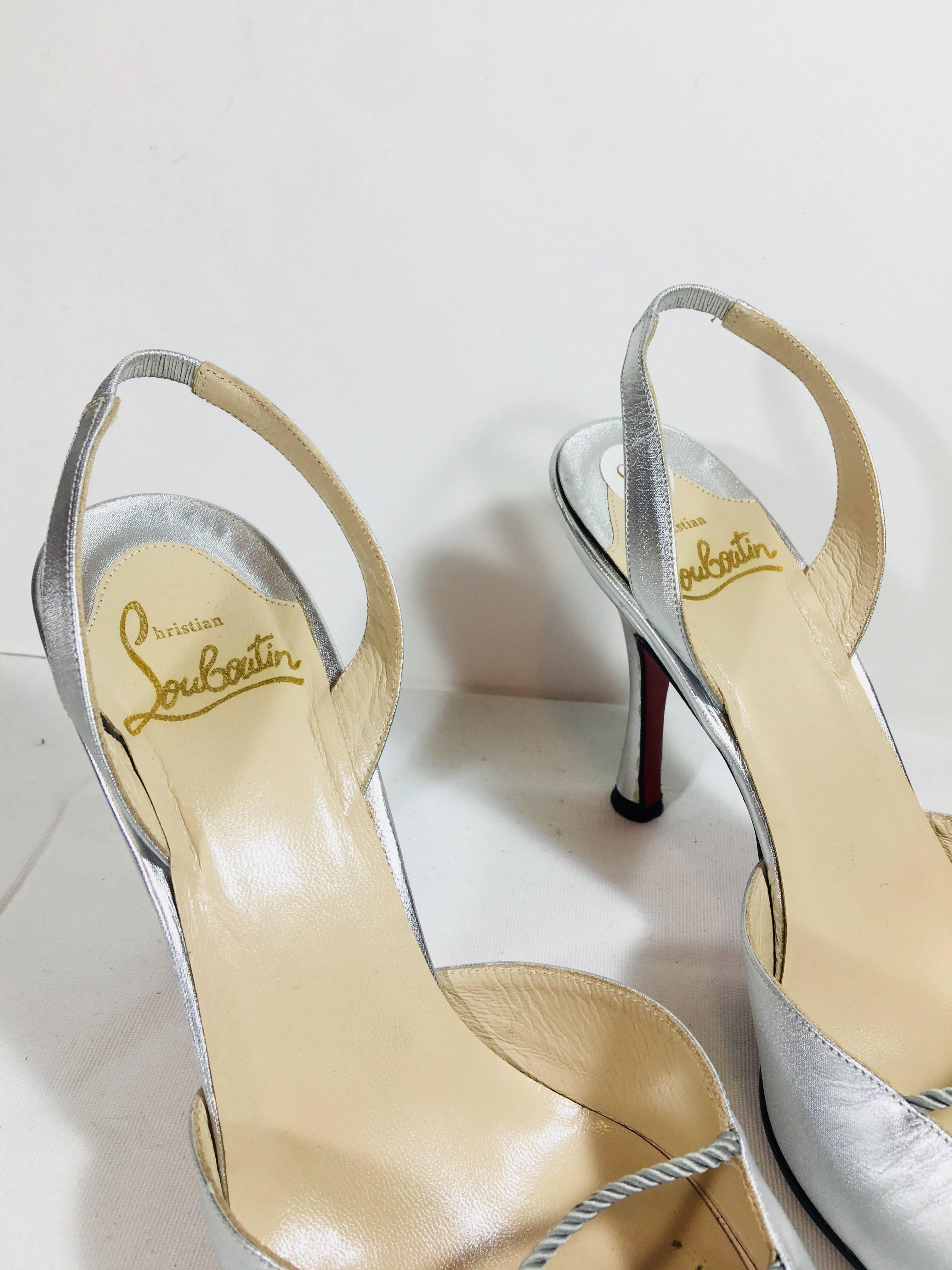 Women's Christian Louboutin Pointed Toe Slingbacks