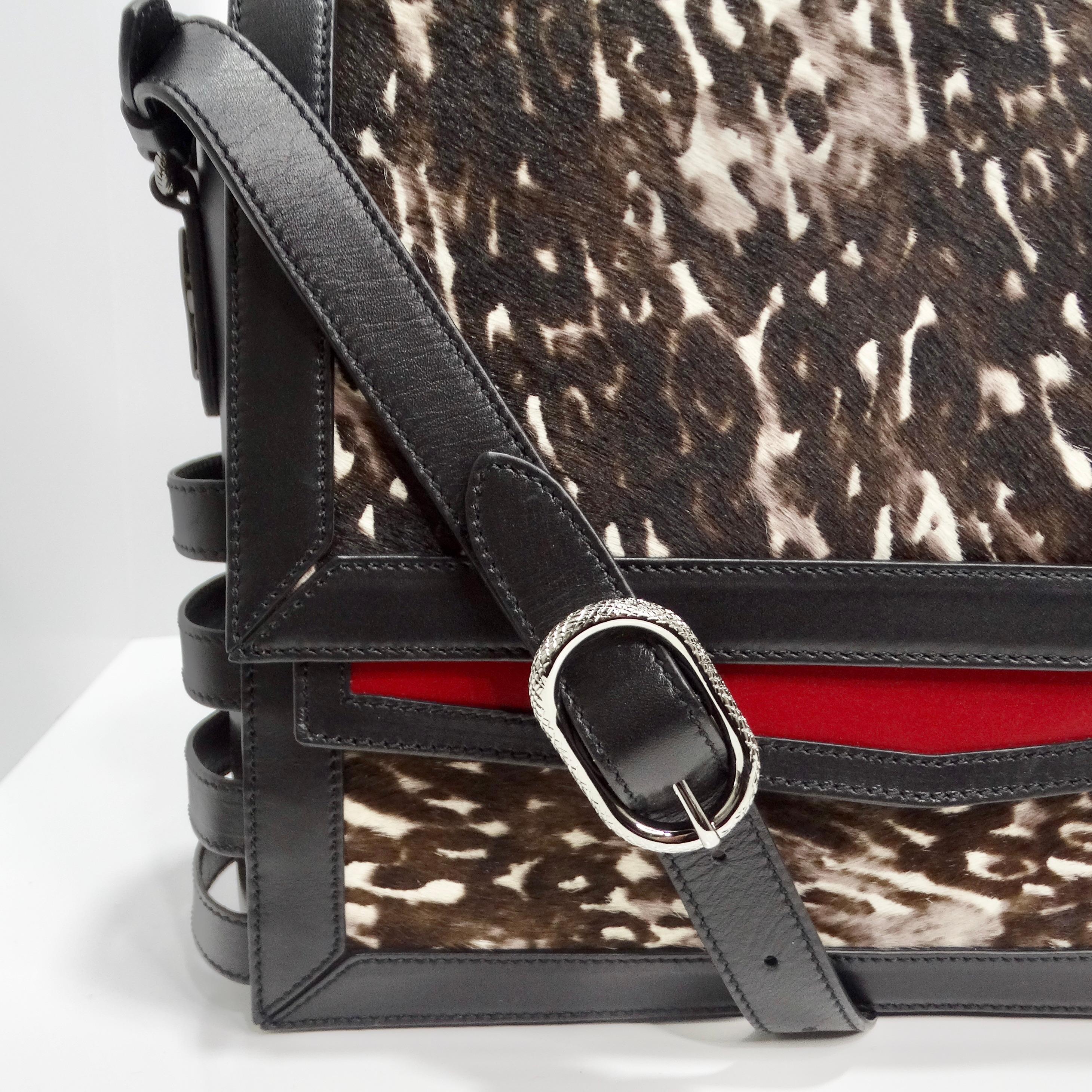 Christian Louboutin Pony Hair Crossbody Flap Bag In Excellent Condition For Sale In Scottsdale, AZ