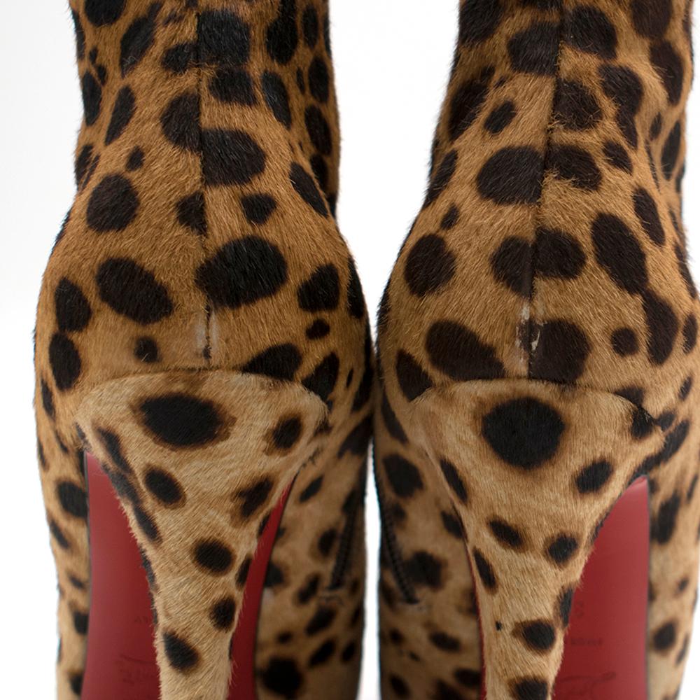 christian louboutin pony hair boots