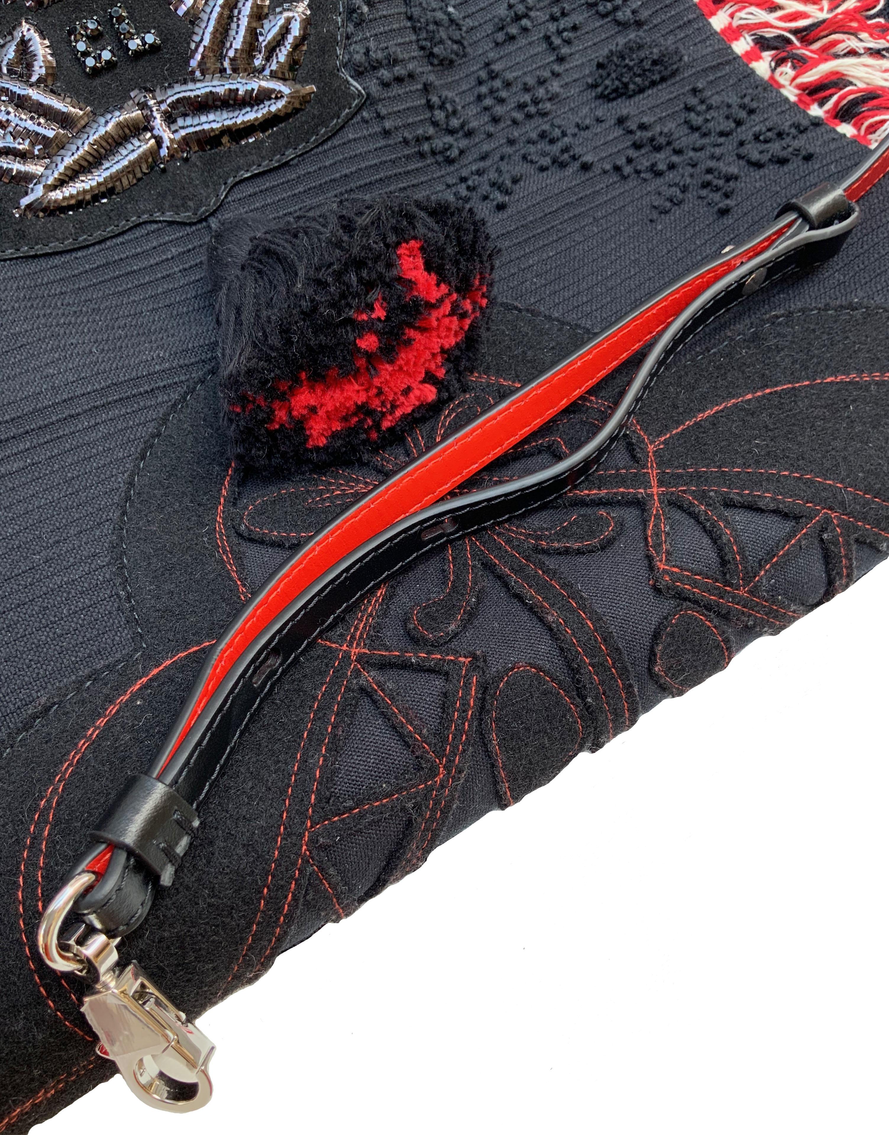 Christian Louboutin Portugaba Schwarze Tragetasche 4