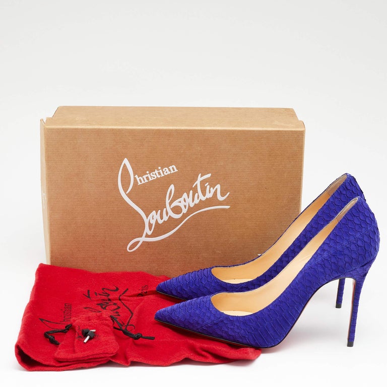 Purple Python Pumps Christian Louboutin Purple Python Leather Decollete Pumps Size 36 For ...