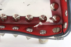 Christian Louboutin PVC Black Calfskin Spiked Mini Paloma Studed 1CL0412