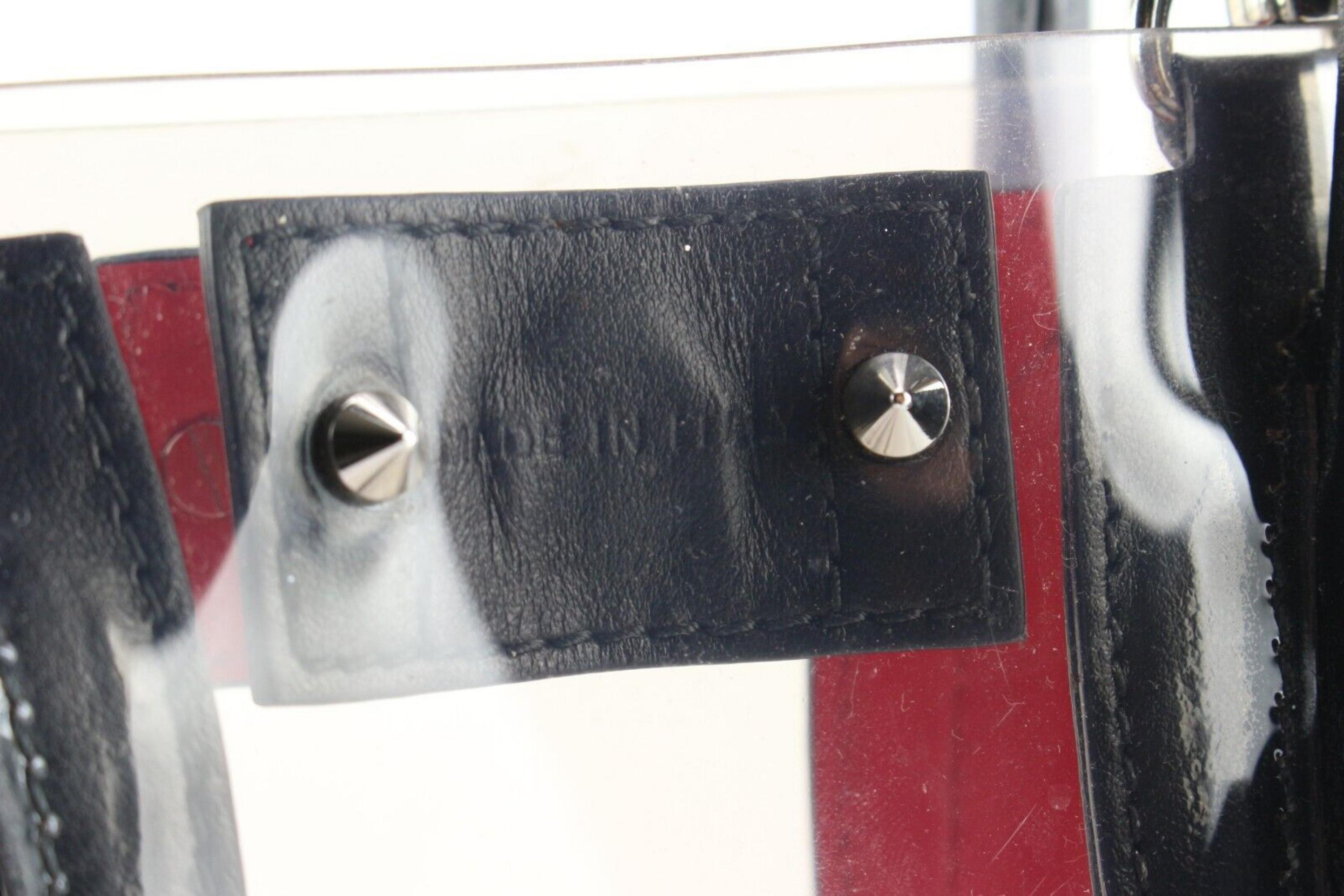 Christian Louboutin PVC Black Calfskin Spiked Mini Paloma Studed 1CL0412 2