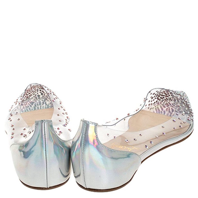 christian louboutin pointed toe flats