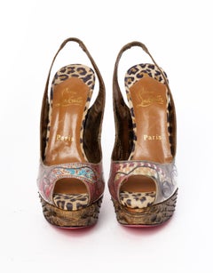 Christian Louboutin PVC Trash Sling Platforms (36.EU)