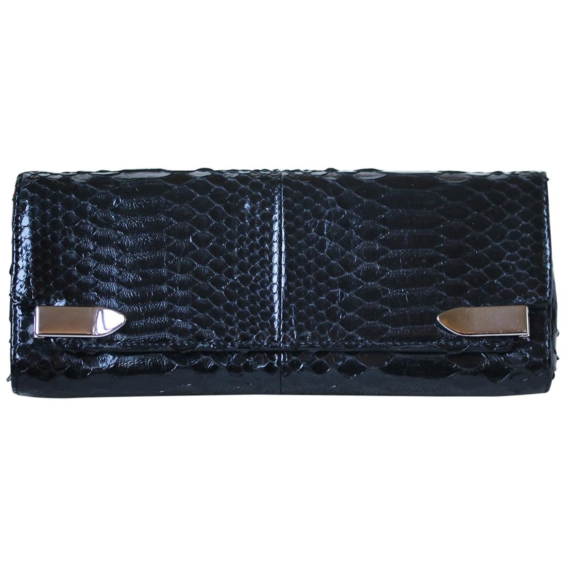 Christian Louboutin Python and Leather Clutch