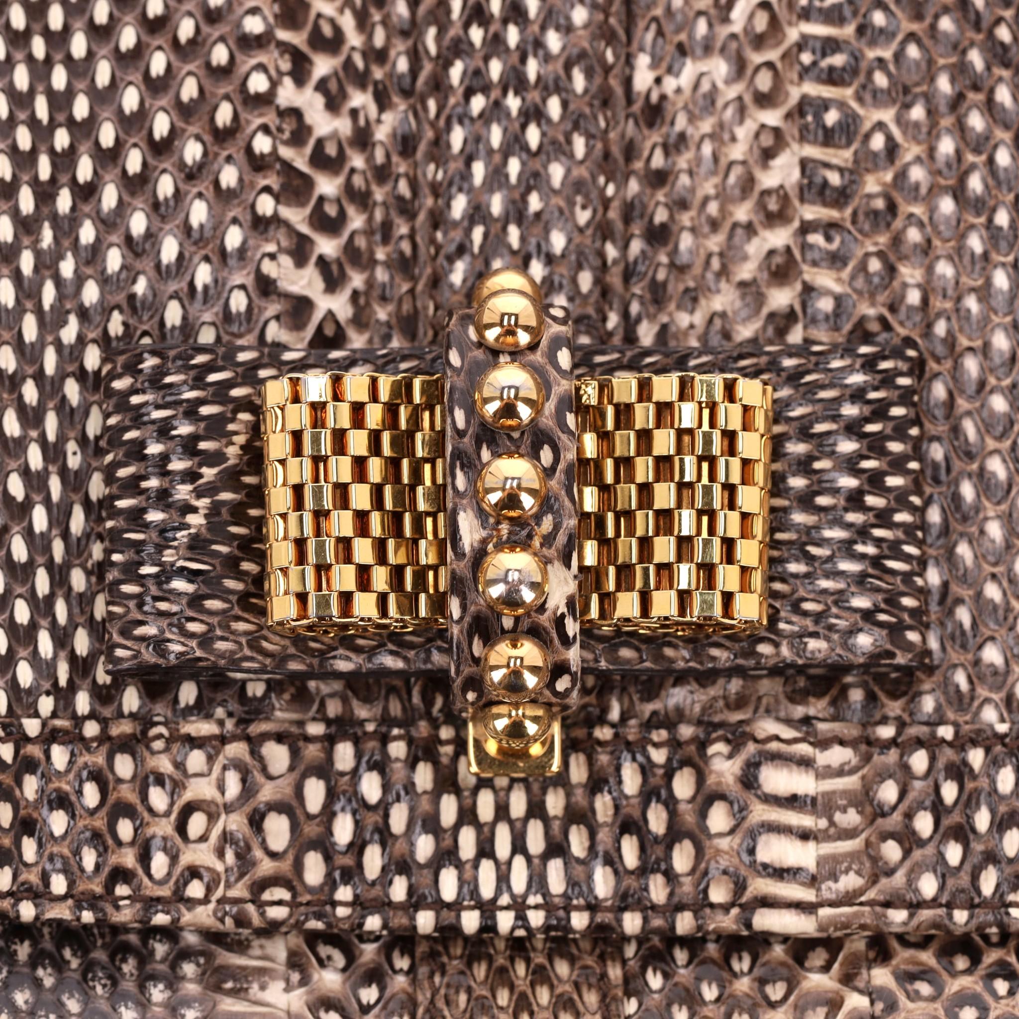 Christian Louboutin Python Skin Sweet Charity Bag For Sale 2