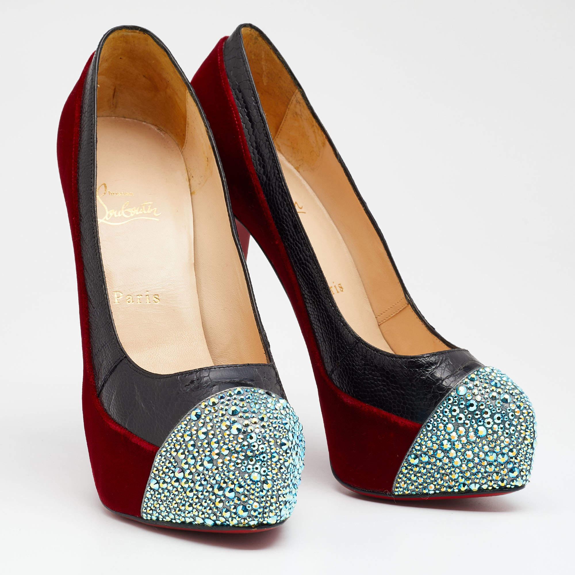 Create a shoe collection with timeless pairs so that you can wear them for a long time, no matter the season or trend. Choose pairs like this one by Christian Louboutin. It's a bold, sophisticated design with durable quality.

includes
Original