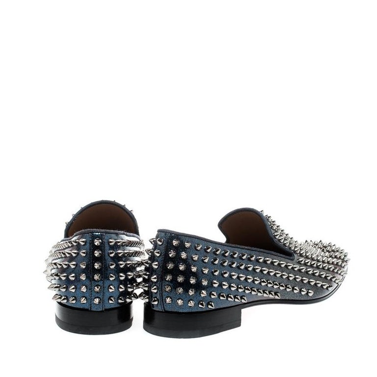 Pre-owned Christian Louboutin Dandelion Spikes Loafers, 40 In Default Title