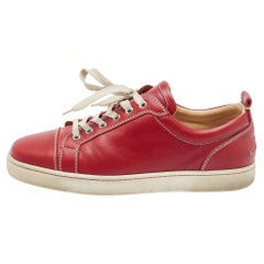 Christian Louboutin Red Leather Sneakers Size 42.5