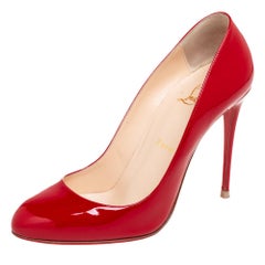 Christian Louboutin Rot Lackleder Dorissima Pumps Größe 38