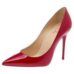Christian Louboutin Red Patent Leather Kate Pumps Size 37