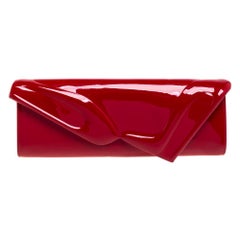 Christian Louboutin Red Patent Leather So Kate Baguette Clutch