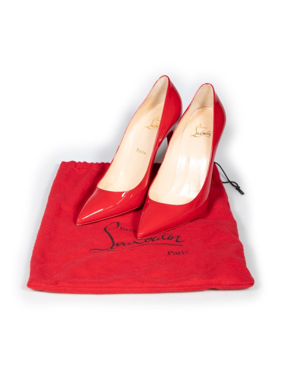 Christian Louboutin Red Patent Leather So Kate Heels Size IT 40 For Sale 2