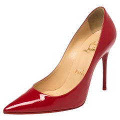 Christian Louboutin Red Patent Leather So Kate Pointed Toe Pumps Size 36