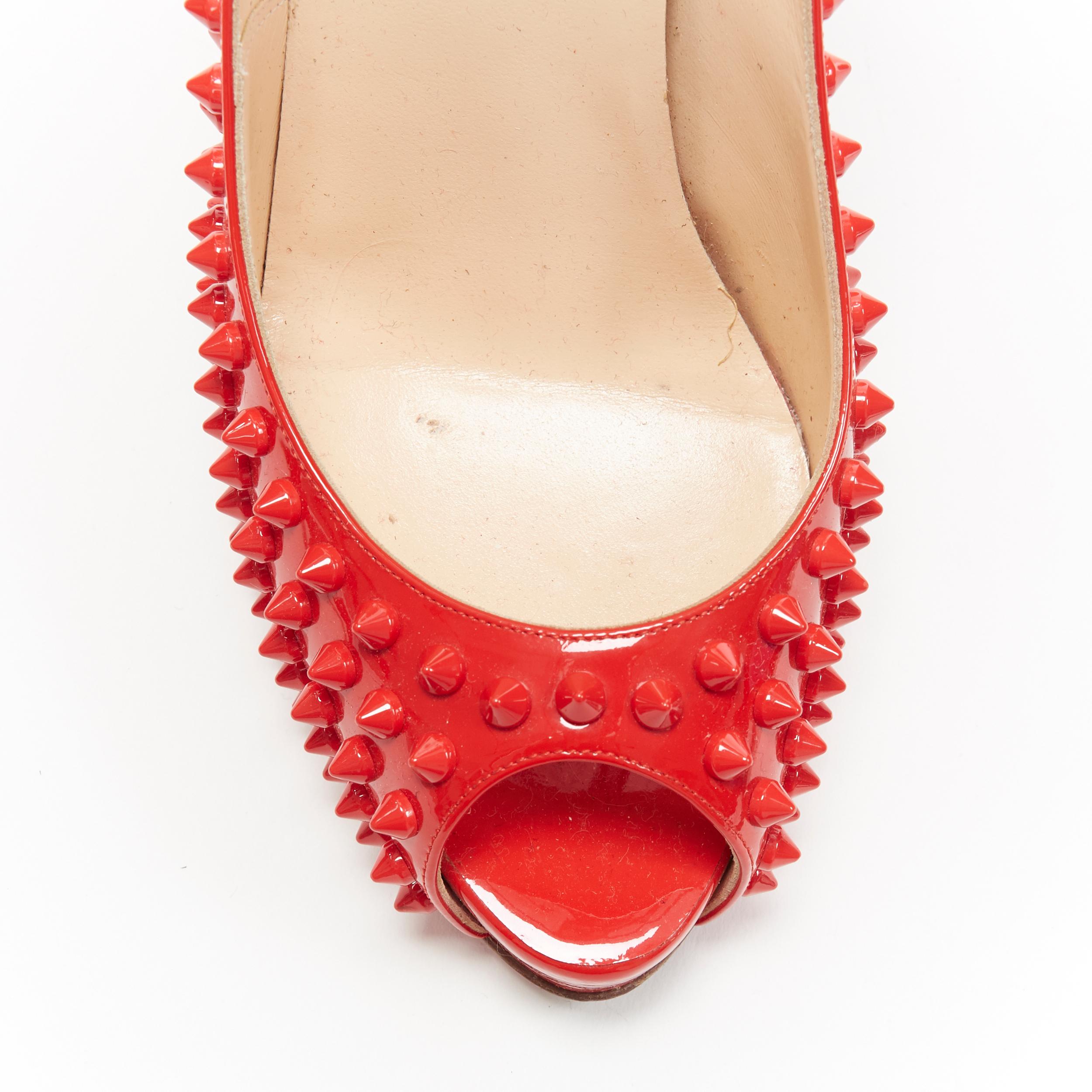 christian louboutin red spike shoes