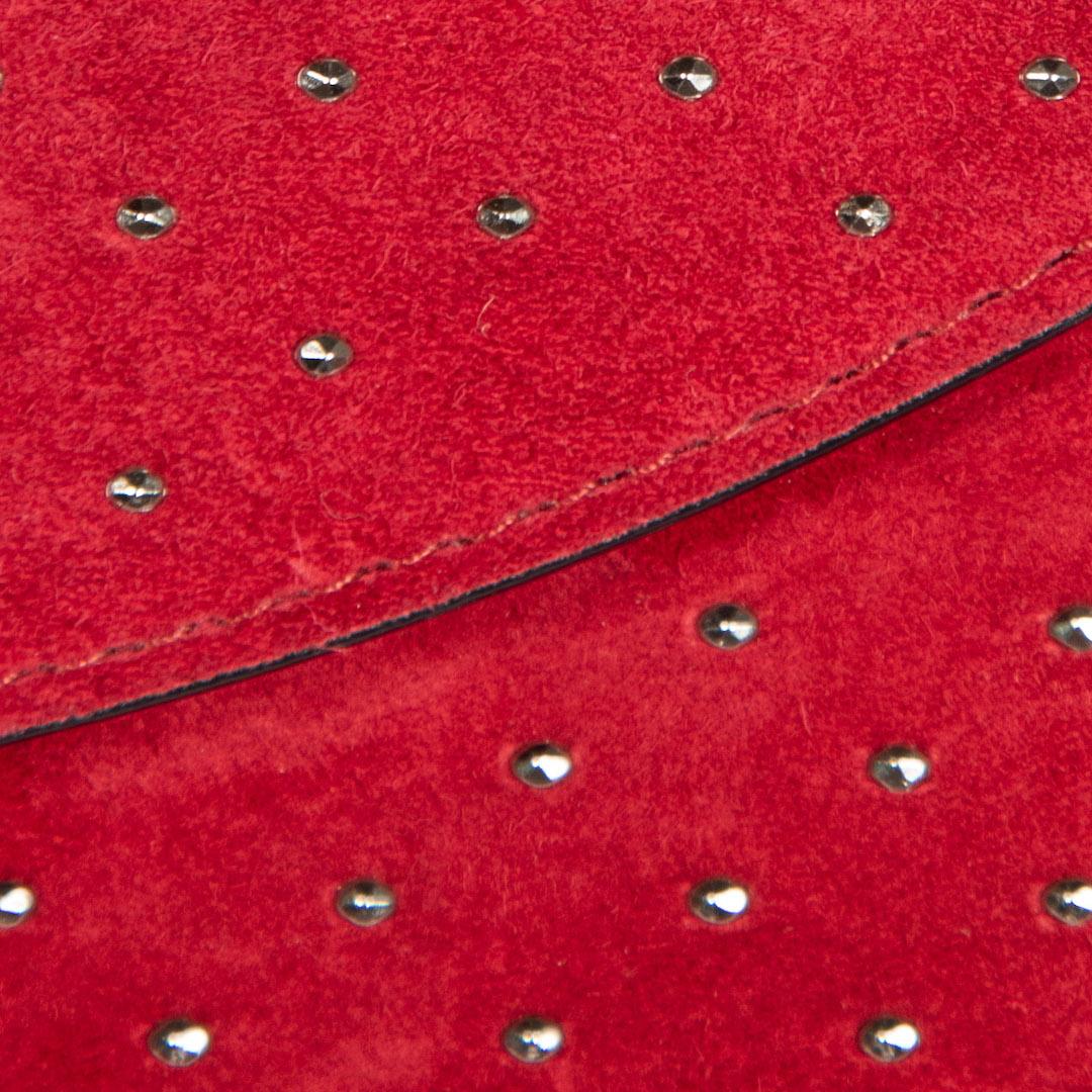 Christian Louboutin Red Seude Loubi 54 Clutch 1