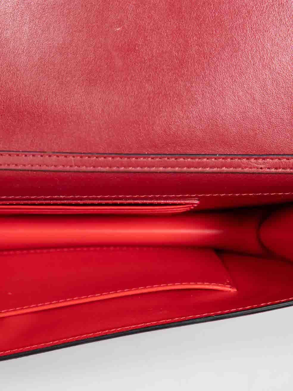 Christian Louboutin Red Seude Loubi 54 Clutch 2