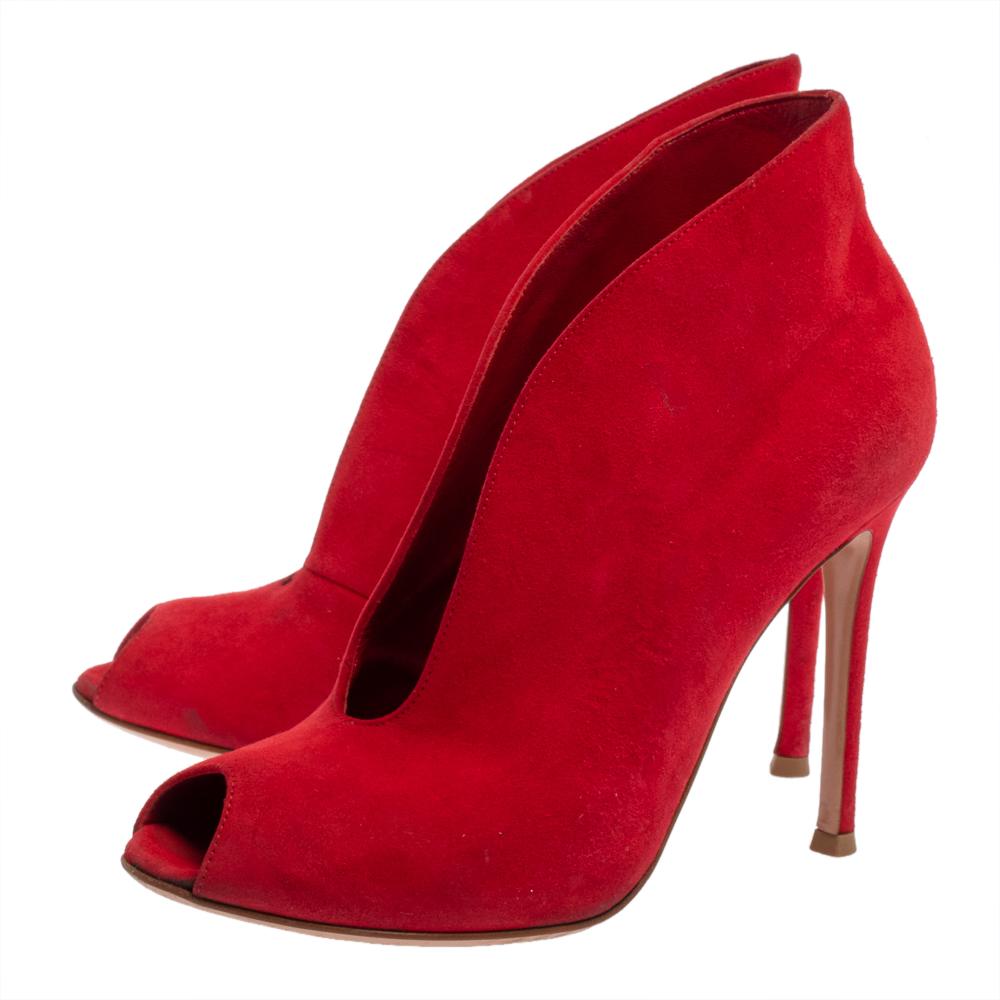 Christian louboutin red suede deals