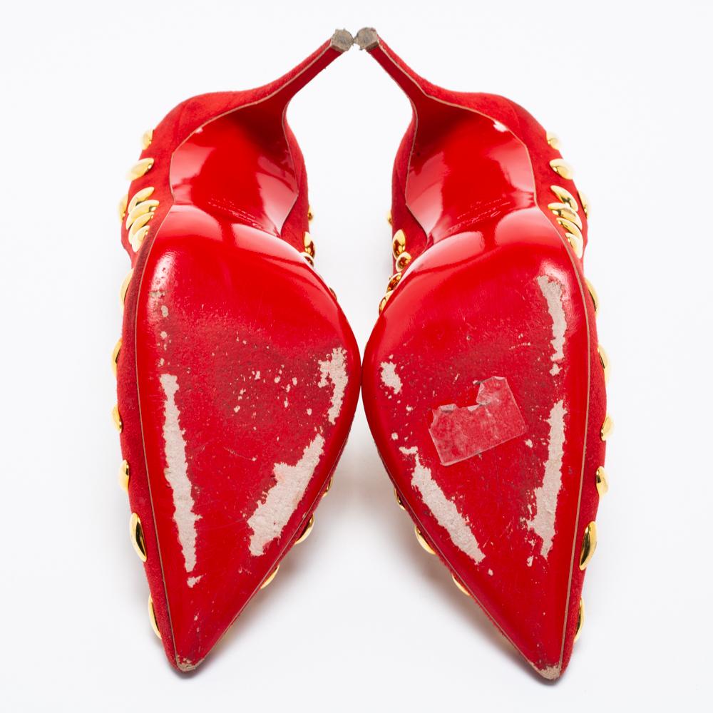 red suede louboutin heels