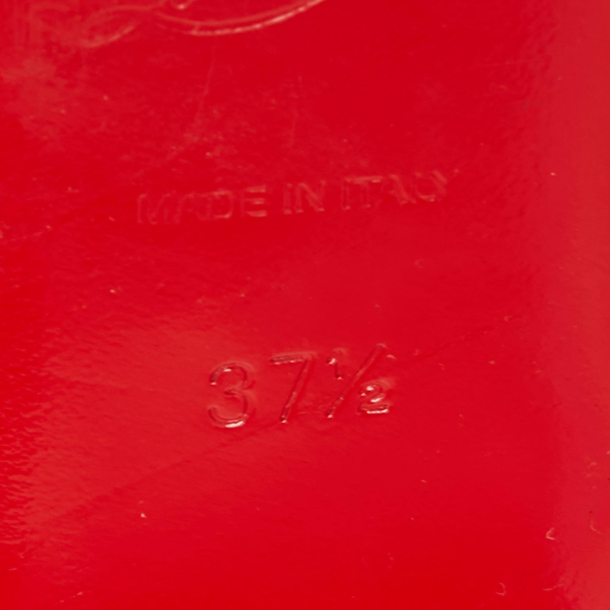 Christian Louboutin Red Suede Medinana Flats Size 37.5 4