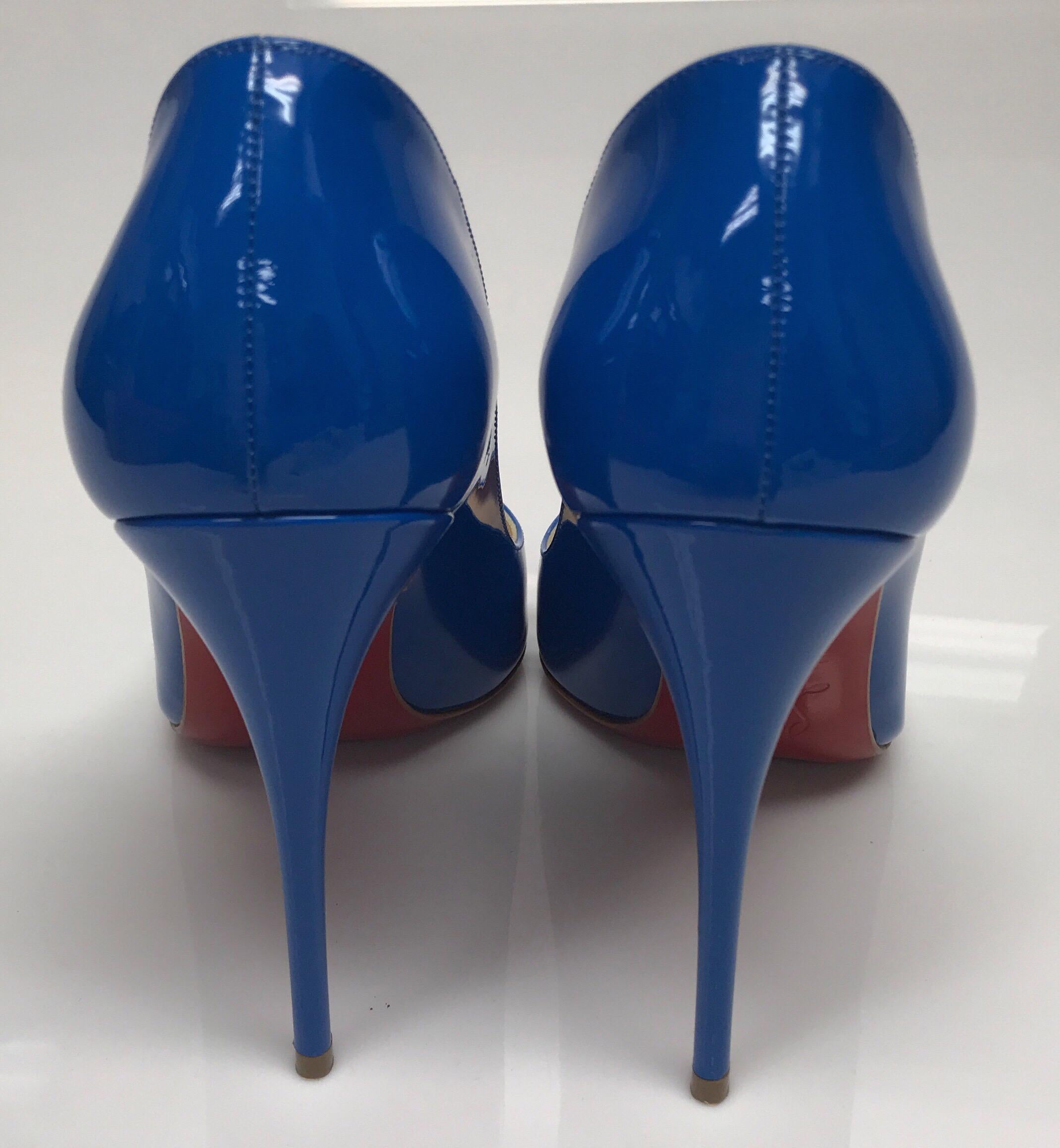 royal blue louboutin heels