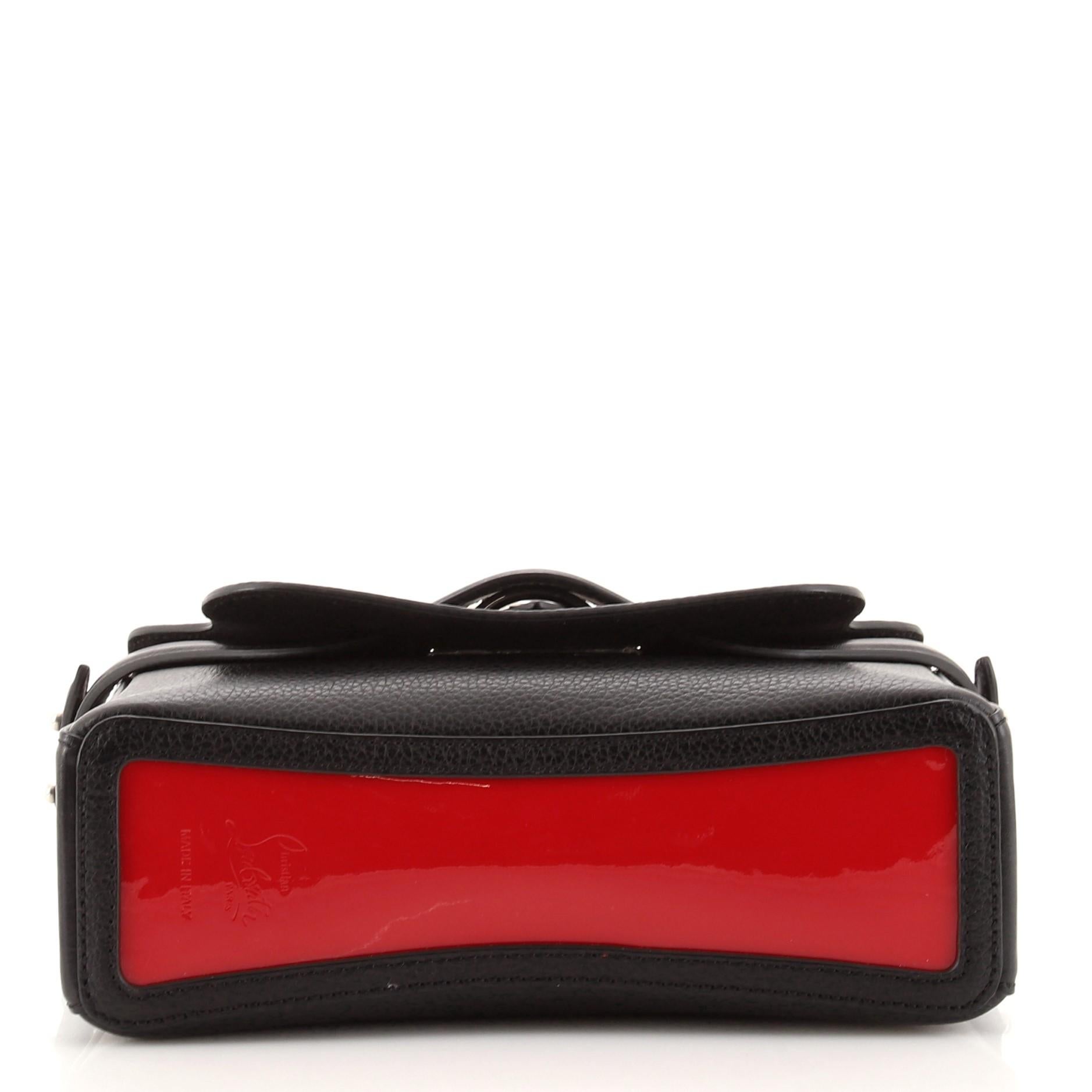 Christian Louboutin Rubylou Convertible Satchel Leather Small In Good Condition In NY, NY