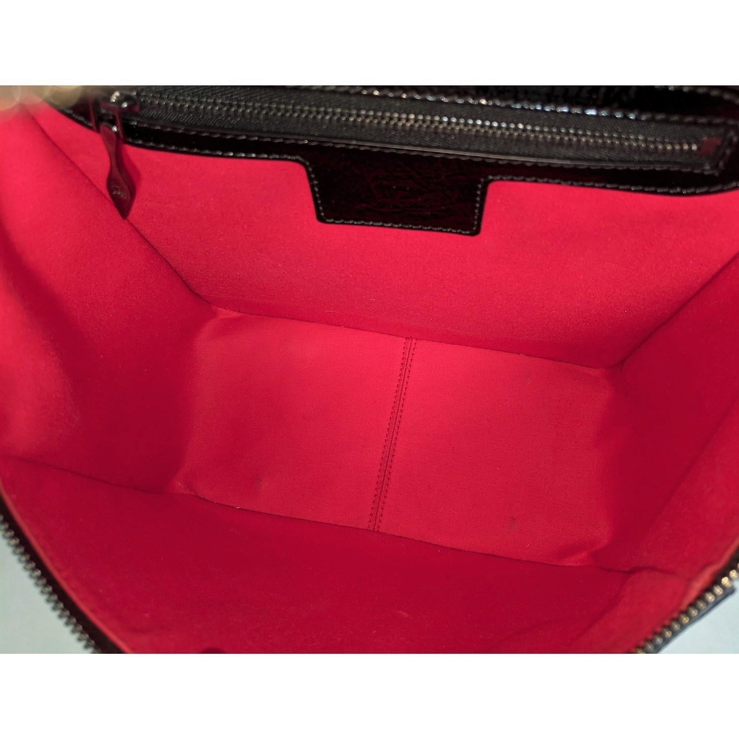 Christian Louboutin Rubylou Patent Leather Backpack In Excellent Condition In Scottsdale, AZ