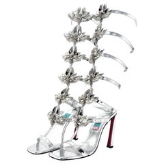 Christian Louboutin Sea Warrior 100 Sandalias hasta la rodilla Marvel Collaboration 38.5