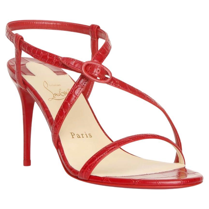 Christian Louboutin Selima 85 Calf Sandals Sz 38.5 NWT