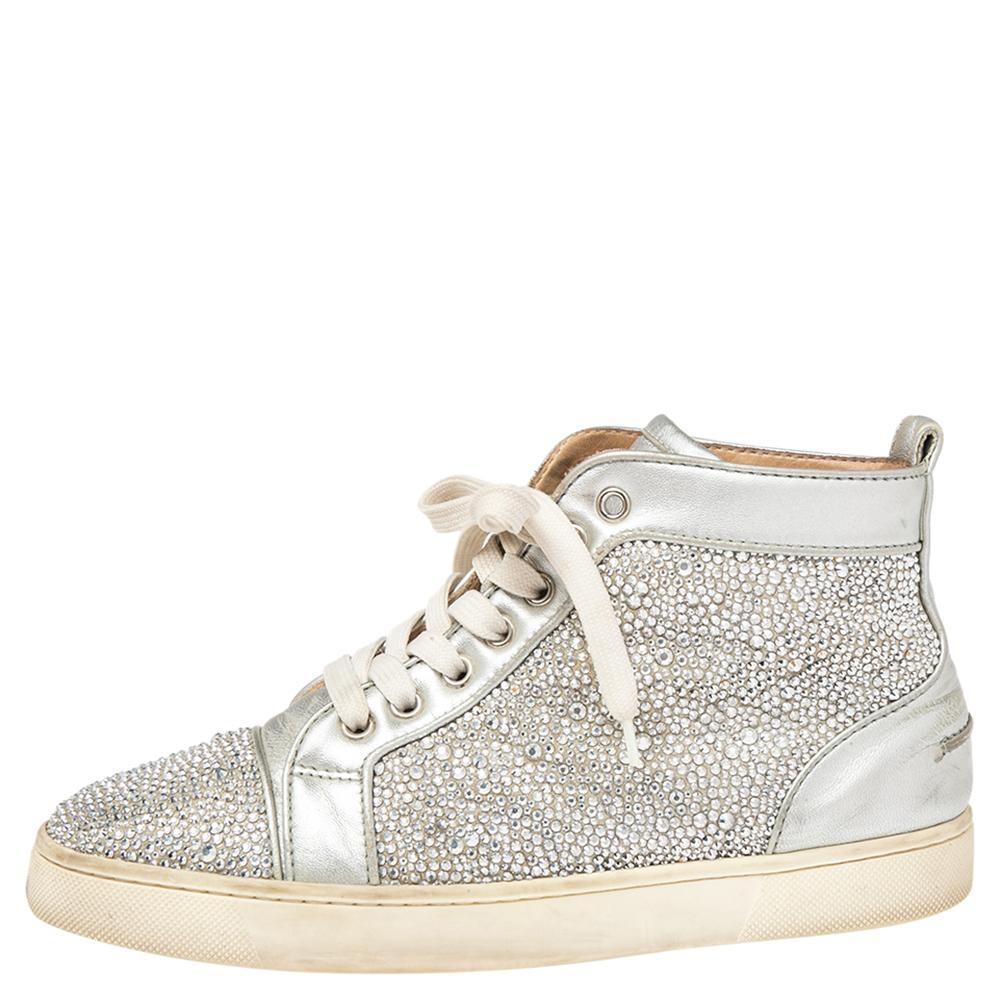 christian louboutin crystal sneakers